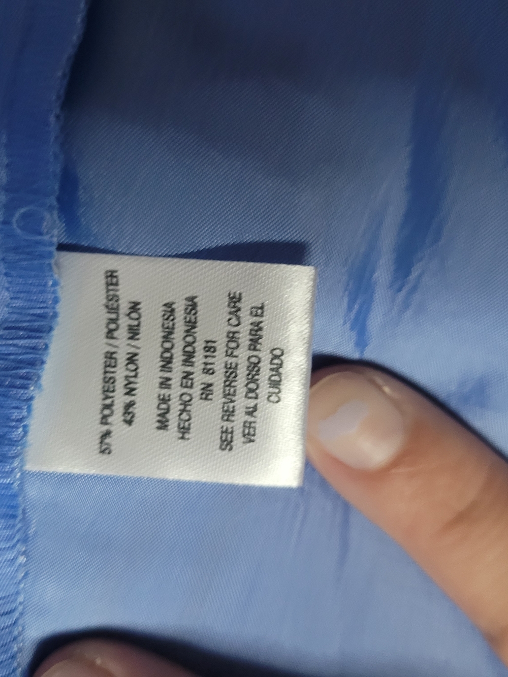 Bill Rousso Blue Satin-Luster Top - Picture 8 of 8